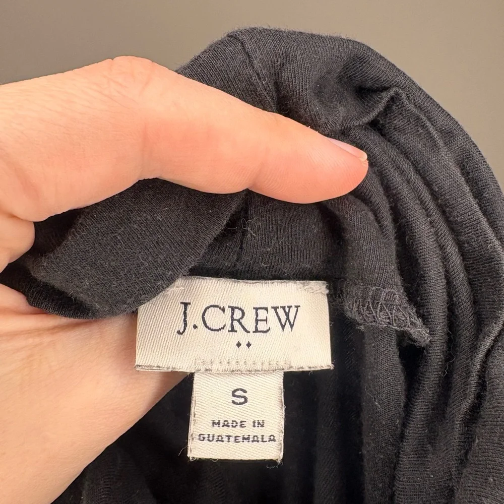 J. Crew Black Slim Turtleneck Top